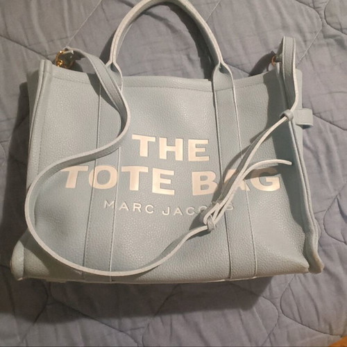 Marc Jacobs The Tote Bag leather like new, turquoise