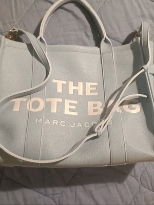 Τσάντα Marc Jacobs The Tote Bag δερμάτινη σαν καινούργιο, τιρκουάζ
