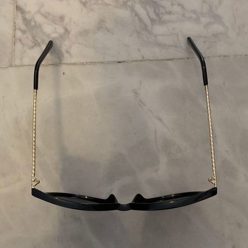 Celestino sunglasses used, black with gold arms