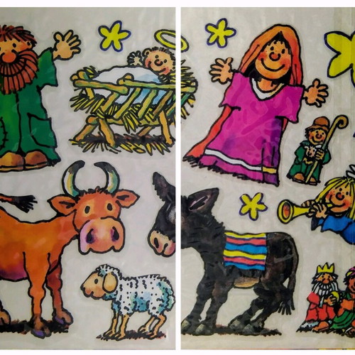 ItsImagical Nativity Scene Stickers 2005 new
