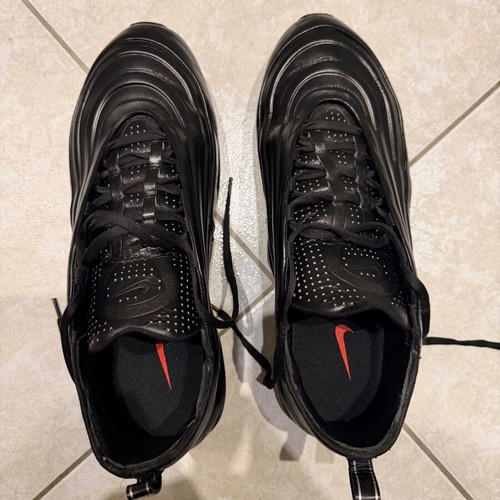 Air Max 97 like new, collectible leather sneakers, size 46, black