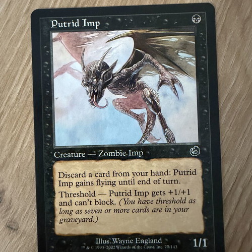 Putrid Imp MTG card Torment 2002, single common