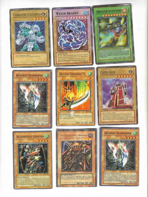 Yu-Gi-Oh! cards used, pack of 99