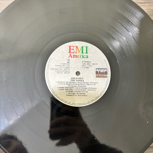 Sold Out The Fools vinyl record used, pop, 1980 edition Greece