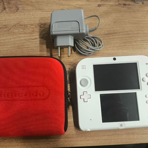 Nintendo 2DS Scarlet Red like new with charger and case