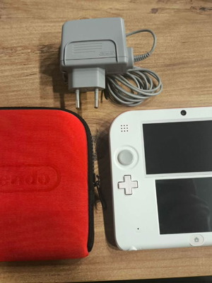 Nintendo 2DS Scarlet Red like new with charger and case