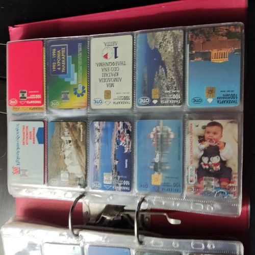 Phone card collection like new, 450 pieces 1992-1997 with dossier