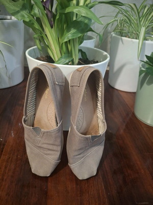 Joy & Mario γκρι υφασμάτινα παπούτσια μεταχειρισμένα 38 πολύ άνετα και μαλακά