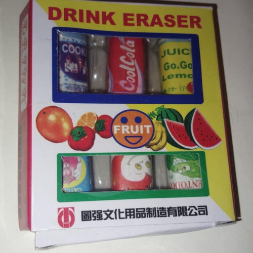Erasers from the 80s new, small erasers