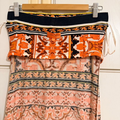 Hale Bob Women's Maxi Strapless Dress M, like new, multicolor