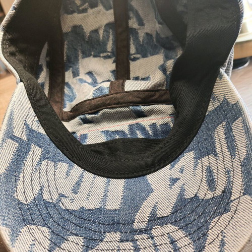 Supreme Fat Tip Jacquard Denim Camp Cap new, unisex jockey hat