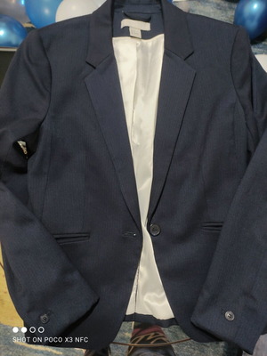 Σακκάκι H&M μπλε σαν καινούργιο, μέγεθος S