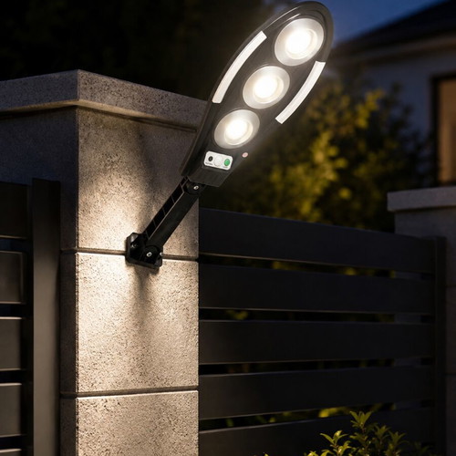 Solar LED street light with motion sensor and remote control new