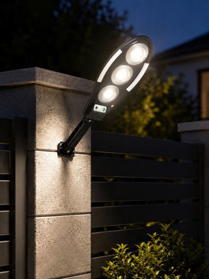 Solar LED street light with motion sensor and remote control new