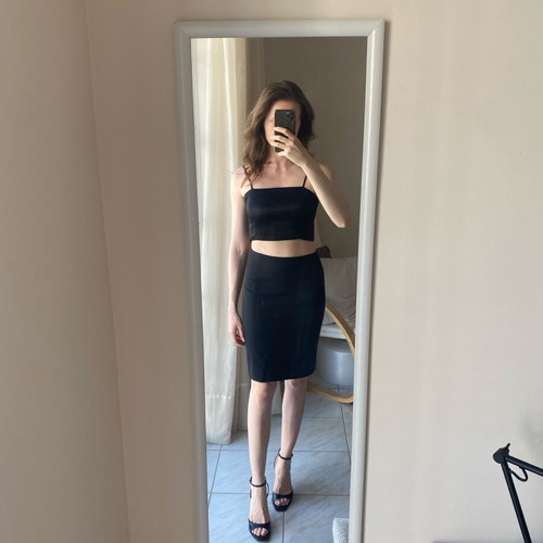 Zara black pencil skirt size XS like new