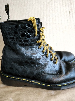Dr. Martens Croco boots size 41 used, black