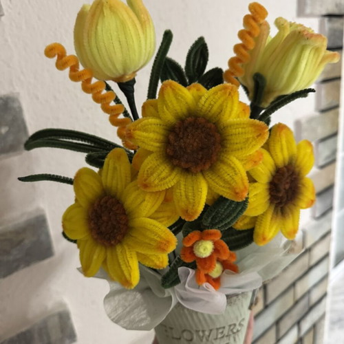 Chenille Handmade Flower new
