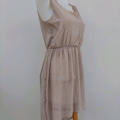 Beige asymmetrical dress size M like new