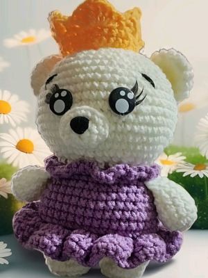 Handmade princess teddy bear new