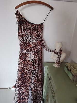 A-Style dress like new, beige and brown, size M