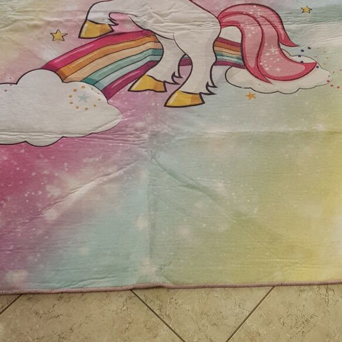 Unicorn Multi Rug by Conceptum Hypnose or Chilai Home like new, girl size 186x136 cm