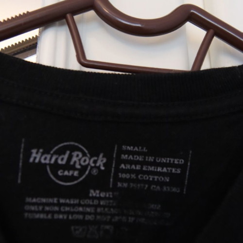 Hard Rock Athens T-shirt used, original, size S, black