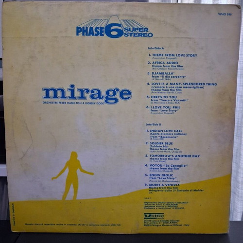 Peter Hamilton Orchestra & Dorsey Dodd Orchestra Mirage vinyl LP used, pop