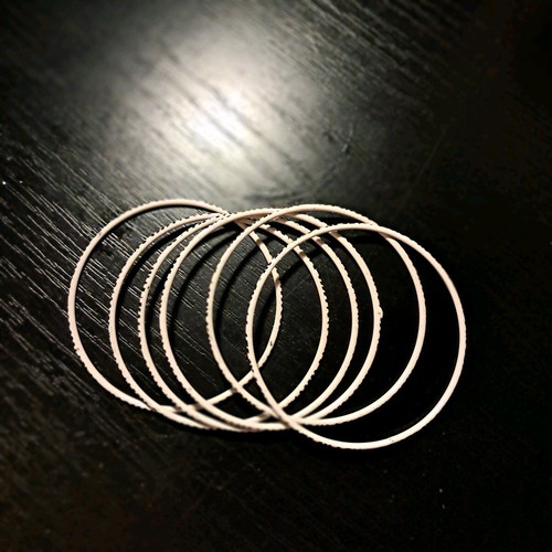 Set of black and white bracelets like new