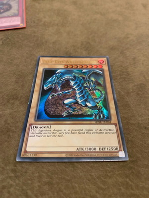 Blue Eyes White Dragon Yugioh αυθεντική συλλεκτική σαν καινούργιο