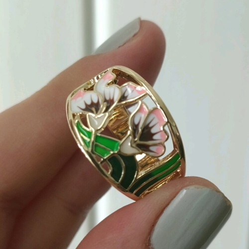 Vintage women's stainless steel ring size 19.8 new