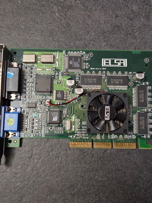 ELSA Erazor III Pro 32 ViVo AGP Riva TNT2 Pro graphics card used retro 1999