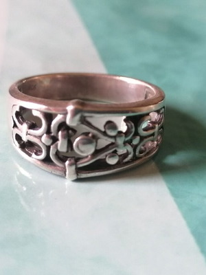Silver 925 ring vintage style no 61 new