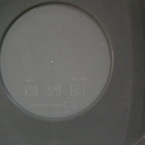 Thermos plate used for baby food with suction base
