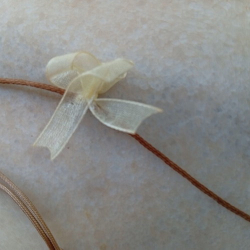 Handmade choker necklace with yellow butterfly crystal and matching bracelet