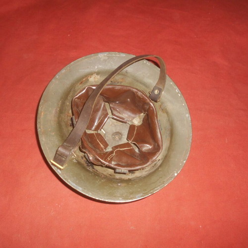 British Army 1940 WWII Steel Helmet MK III used
