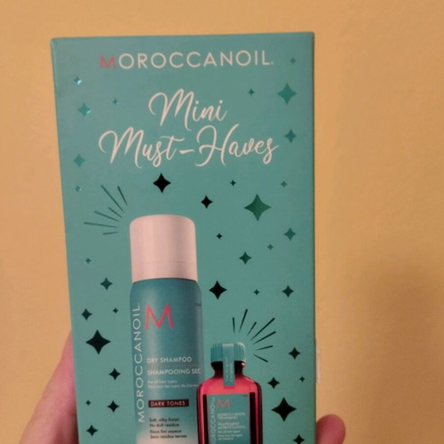 Moroccan Oil Gift Set new, mini set with two products for dark hair