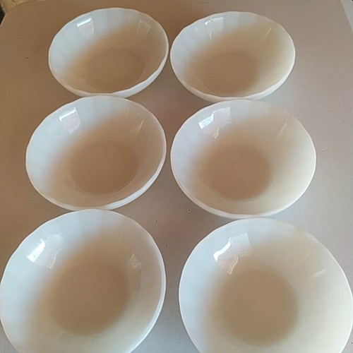 Rigopal opaline bowls set of 6 like new, Argentina 13.5 cm