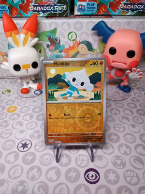 Pokemon Card Meditite SVI 110 like new, Reverse Holo