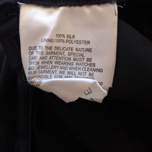 Karen Millen silk dress new with label, black and white