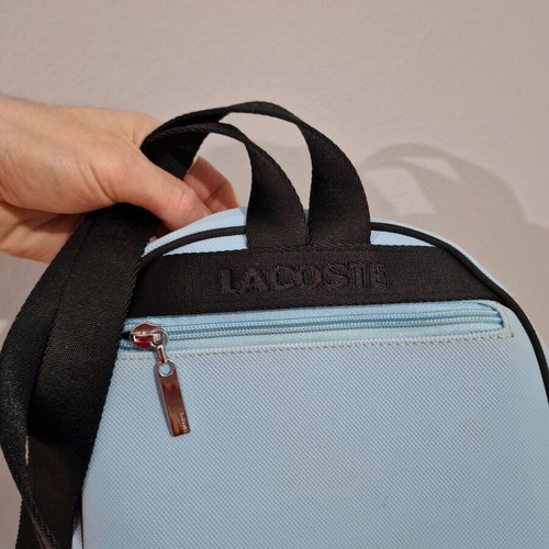 Lacoste backpack as new, light blue and turquoise