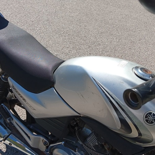 Yamaha YBR 125 road motorcycle, 2008, silver