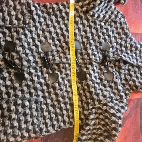 Zara women's coat like new, black and white, size L