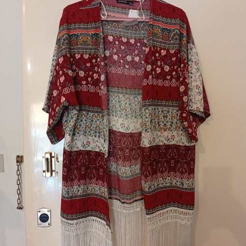 Stradivarius kimono jacket new, size medium, multicolor