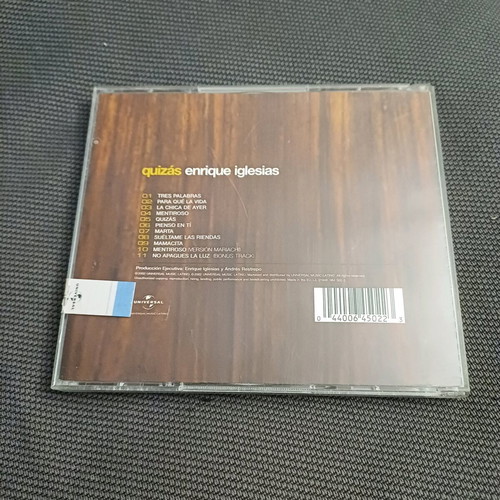 Enrique Iglesias Quizas CD + DVD limited edition like new, pop