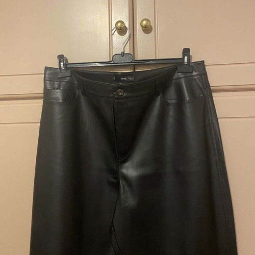 Mango leather pants new, black, size XXXL