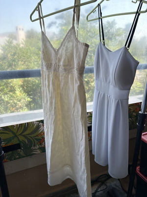 Set of 2 summer dresses boho and skater style size S/M like new