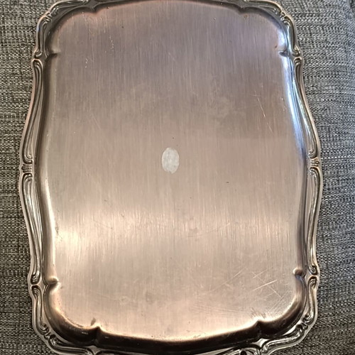 Vintage serving tray used, 30x23 cm