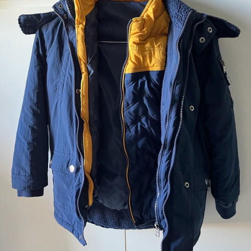 Orchestra jacket for boys with inner sleeveless vest used, 8 years, blue