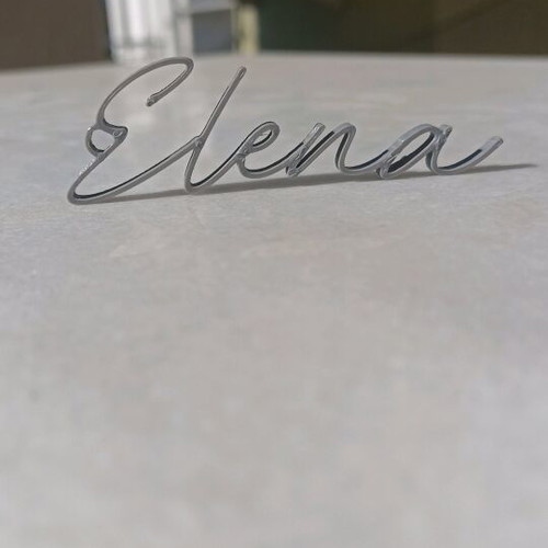3D Printed Key Brelock with Custom Name Design