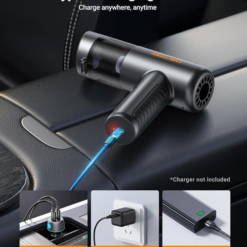 SEALIGHT 22 000 Pa cordless car vacuum and air blower 4-in-1